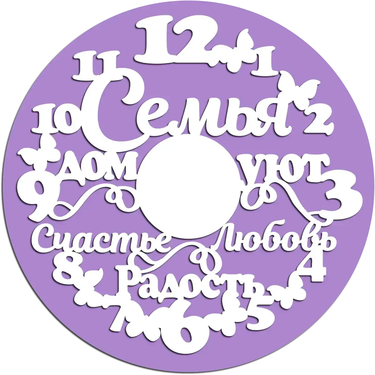 Часы настенные семья дом уют