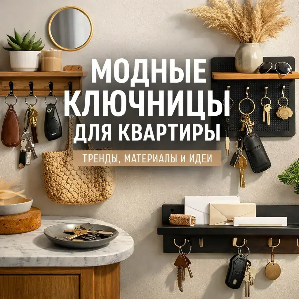 Какую ключницу сейчас модно вешать в квартире: тренды интерьера 2026