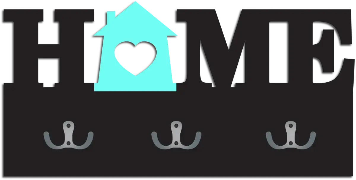 Ключница "HOME" из натурального дерева