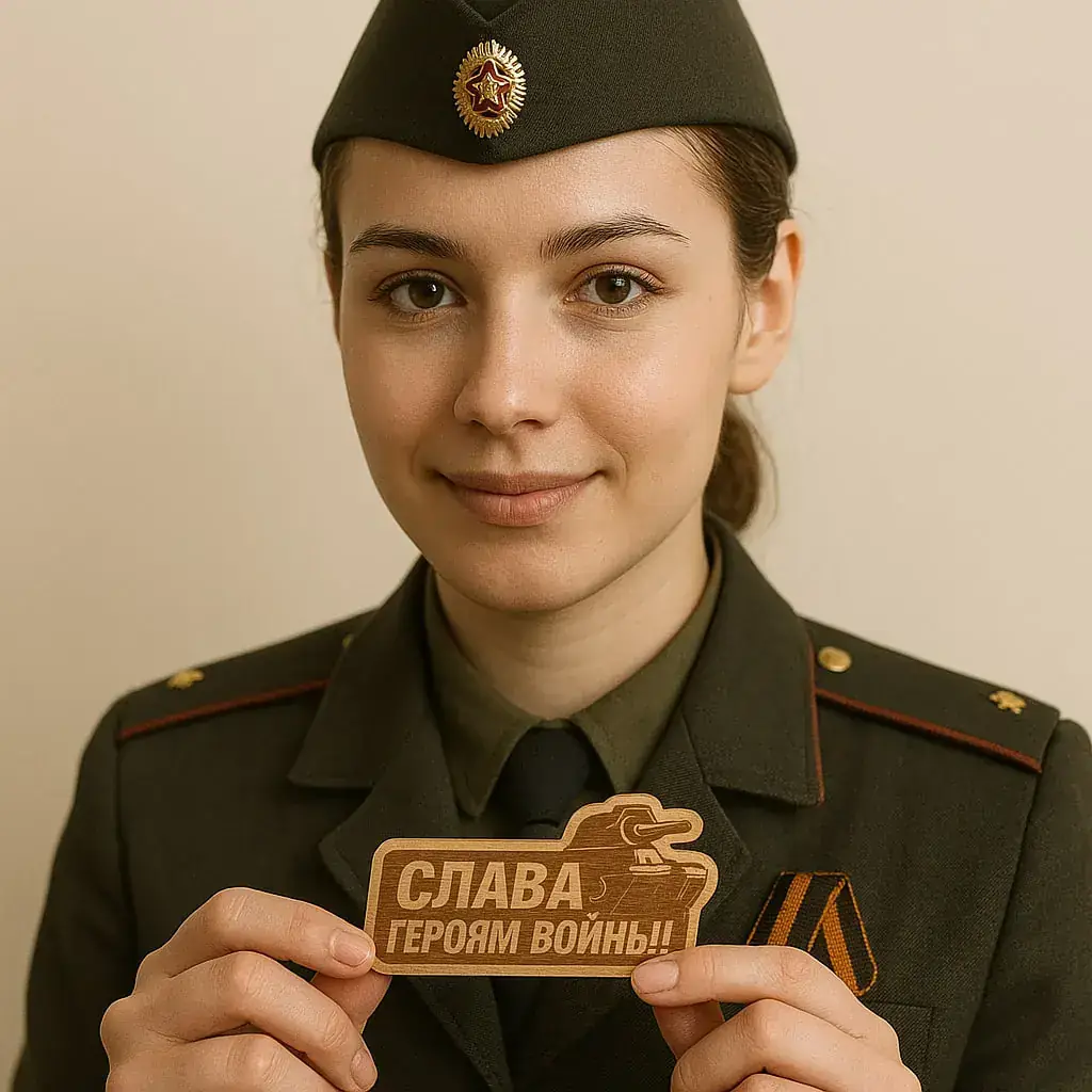 Значки из дерева на День Победы 2